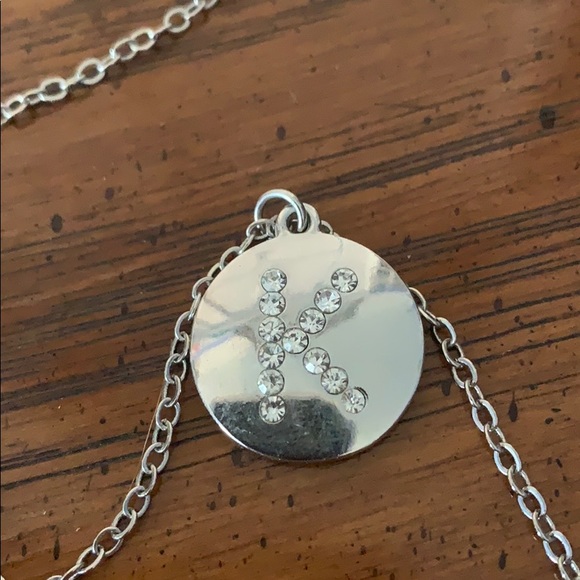 bedazzled K necklace - Picture 2 of 2